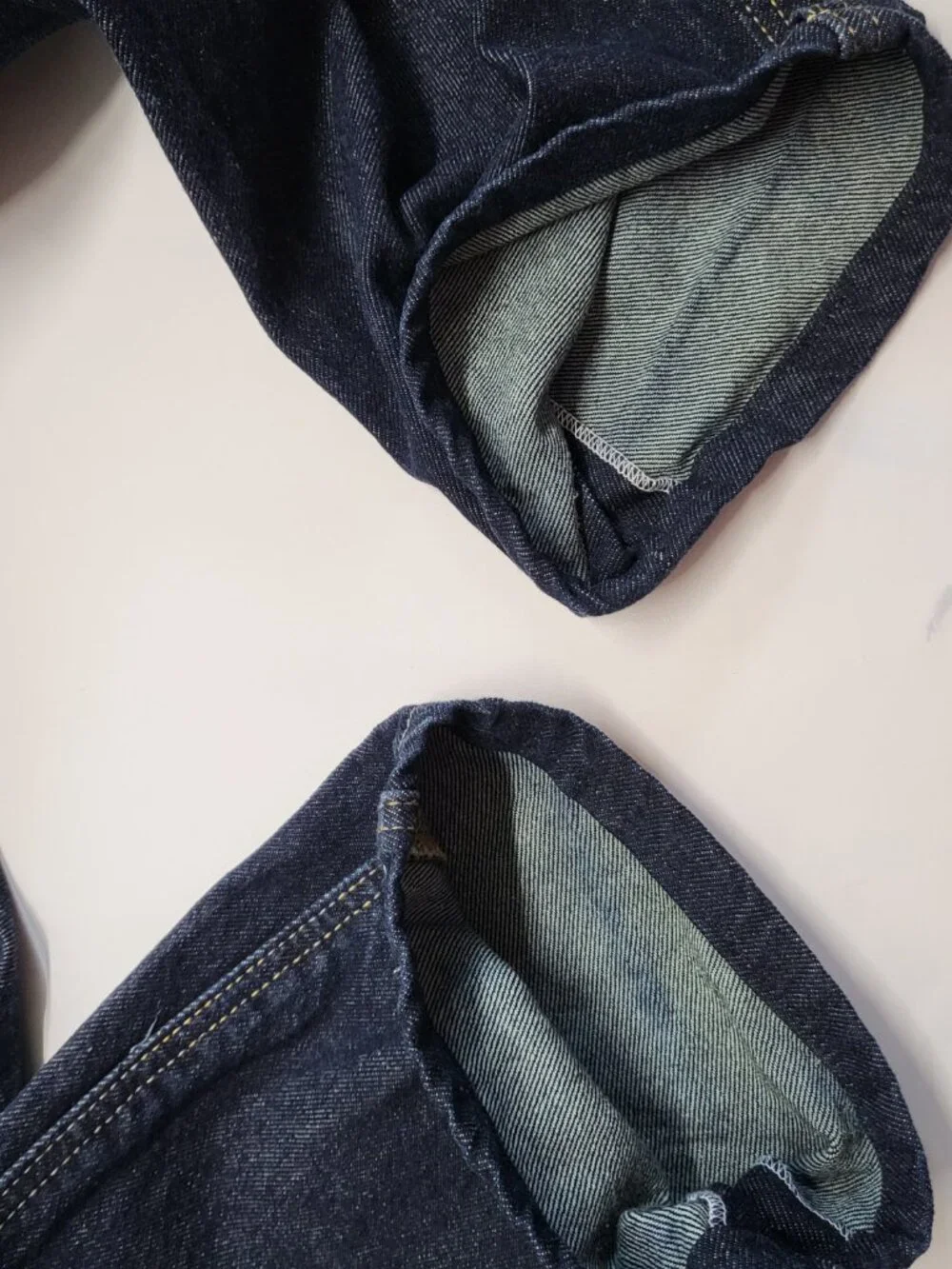 Old Navy Jeans Built in Tough Men 48X25 {Tag48X30) Original Tapered Hems Altered
